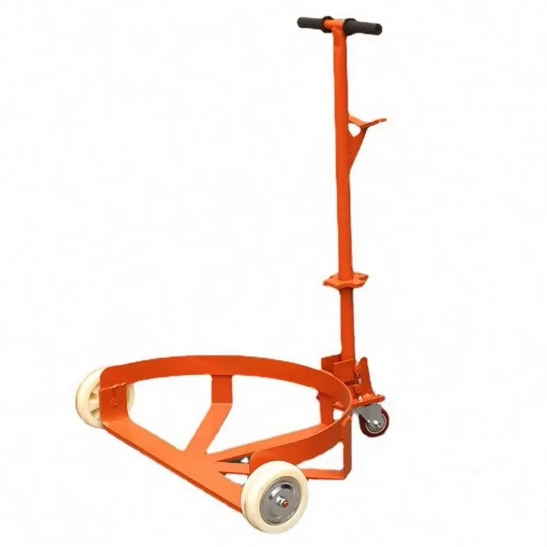Factory Wholesale Oil Drum Trolley Truck 55 Gallons Manual Oil Drum Lifter Trucks Mechanical Oil Drum Carrier