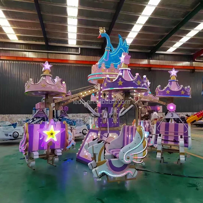 Children's Fair Equipment Amusement Family Rides Swan Bicycle Self ...