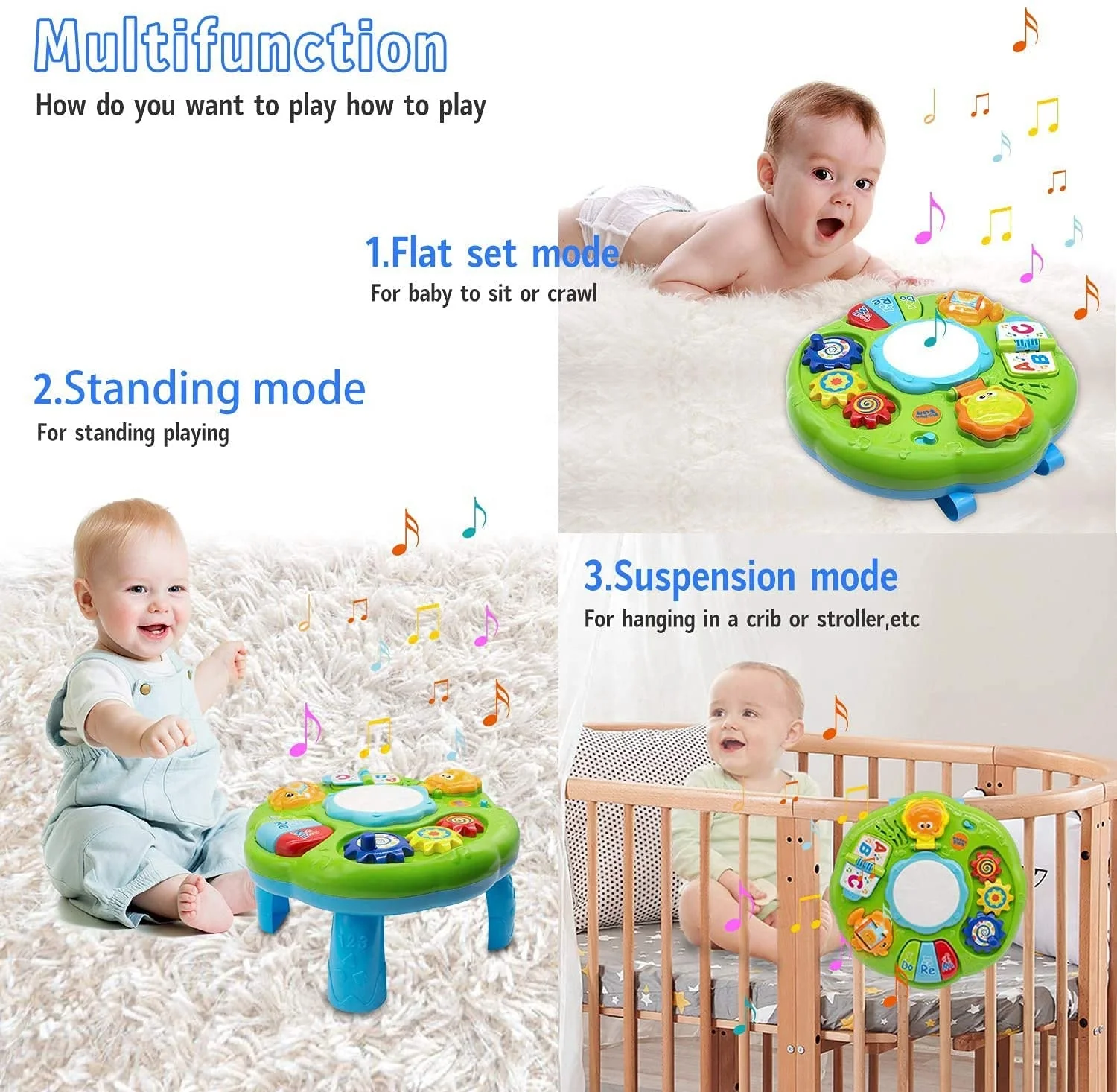 Multi Activity Table Set for Kid Musical Learning Fun