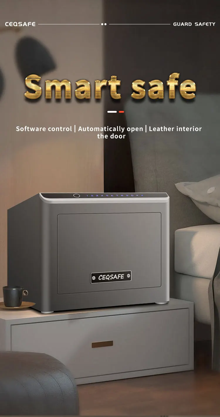 CEQSAFE TUYA APP WIFI Safe Box Electronic Digital Lock Anti-Theft Safe Deposit Box for Home and Hotel manufacture