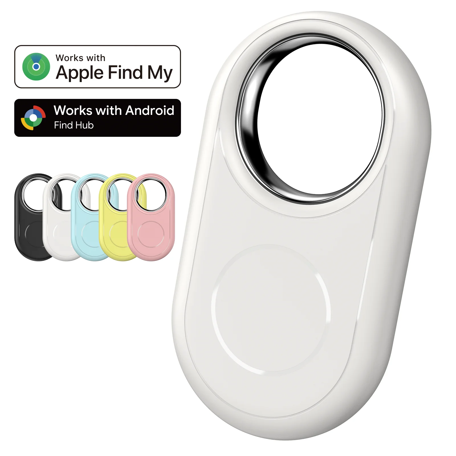 RSH Smart Tag Key Finder Air Tag MFi Google Dual Certified Smart Item Tracker BLE 5.4 GPS Locator Compatible Apple and Android