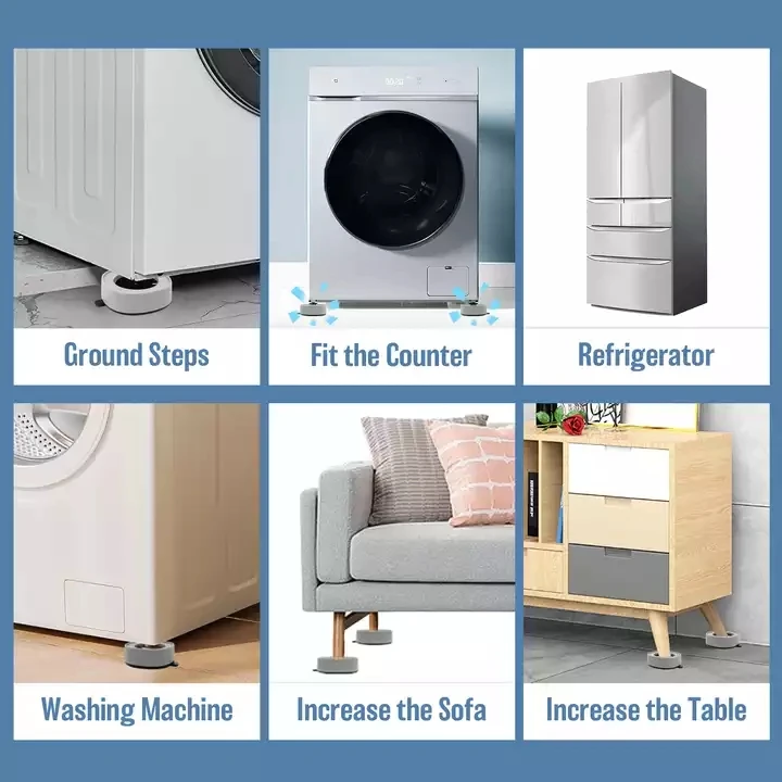 Нескользящая прокладка для стиральной машины, защитный коврик, антивибрационные подкладки для стиральной машины