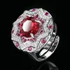 open size Red corundum ring