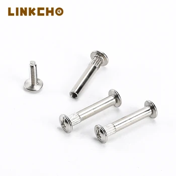 Chinese Manufacture M3.5 Nickel Plated Chicago Rivet Locking Screws Cup Head Combination Screw Fasteners