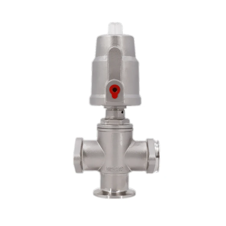 Stainless Steel Fast Mixing Pneumatic Angle Seat Valve for Beer Equipment Water Control Made in China