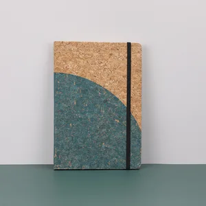 2022 Wholesale Cheap Customised Notebook Eco-Friendly Cork Agendas Girly Leather School Students Planner Diary A6 Spiral Office