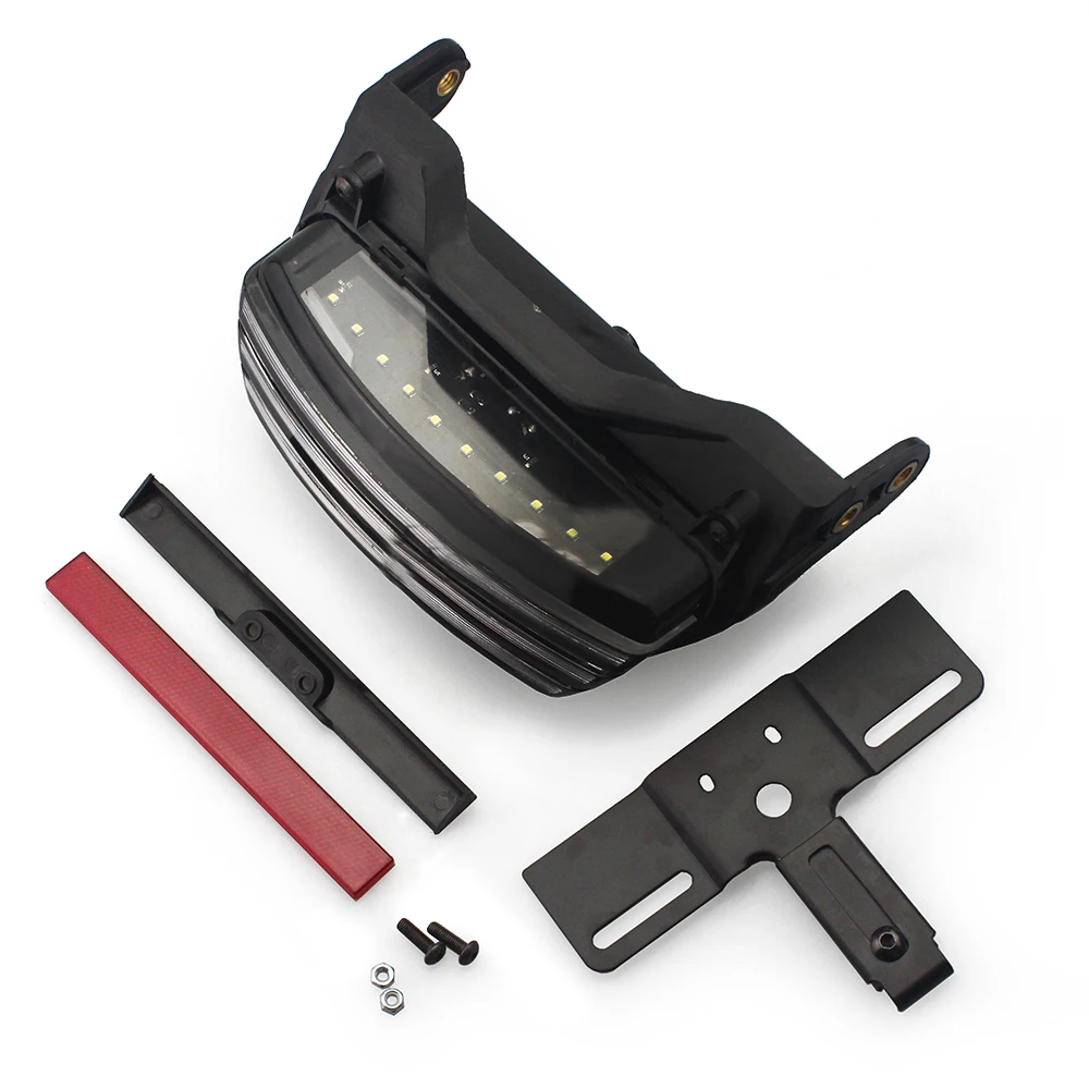 Задний светодиодный фонарь для номерного знака, стоп-сигнал для мотоцикла, тройной задний фонарь с кронштейном для Harley Softail 2006-2020