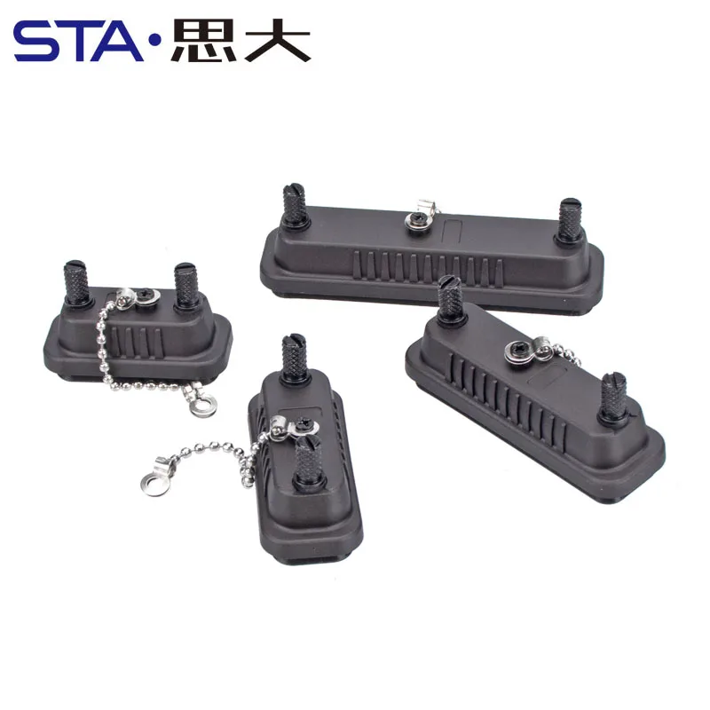 DB9 DB15 DB25 DB37 Plastic Dust Stopper Sealing Cover IP67 Chain Bead Protective Covelay D-SUB Waterproof Cover