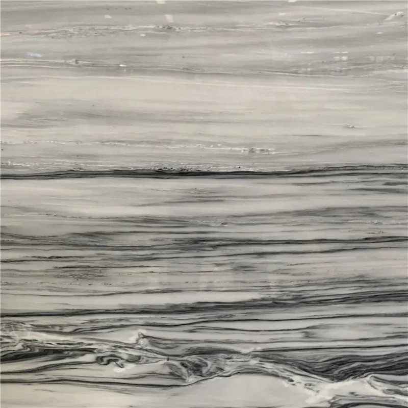 product polished white marble with grey veins slab for wall decor-3