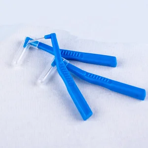 Daily Care High Quality Effective Oral Care Interdental Pick Brush L-shaped Reusable Deep Clean Interdental Brushes 0.7mm