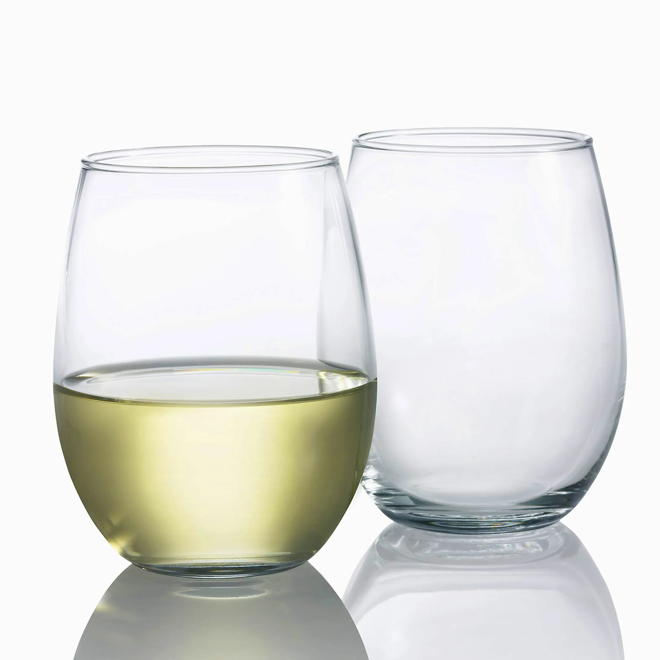 Source 9oz 14oz 20oz big size crystal clear glass tumblers custom design  stemless red wine glass in bulk on m.