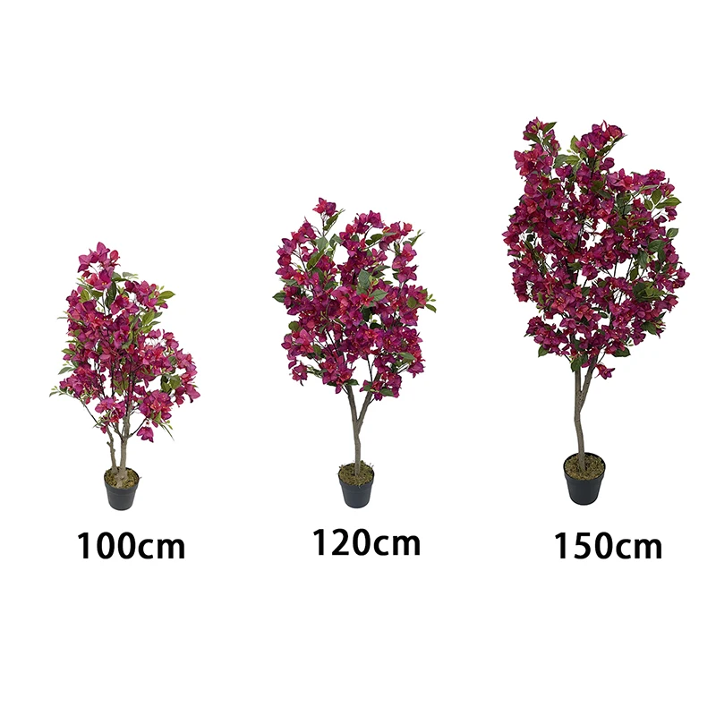 JIAWEI Outdoor Purple Beige Artificial Bamboo Tree Fleur Artificielle Artificial Flor Pot Plastic Flower Durable Indoor/Outdoor