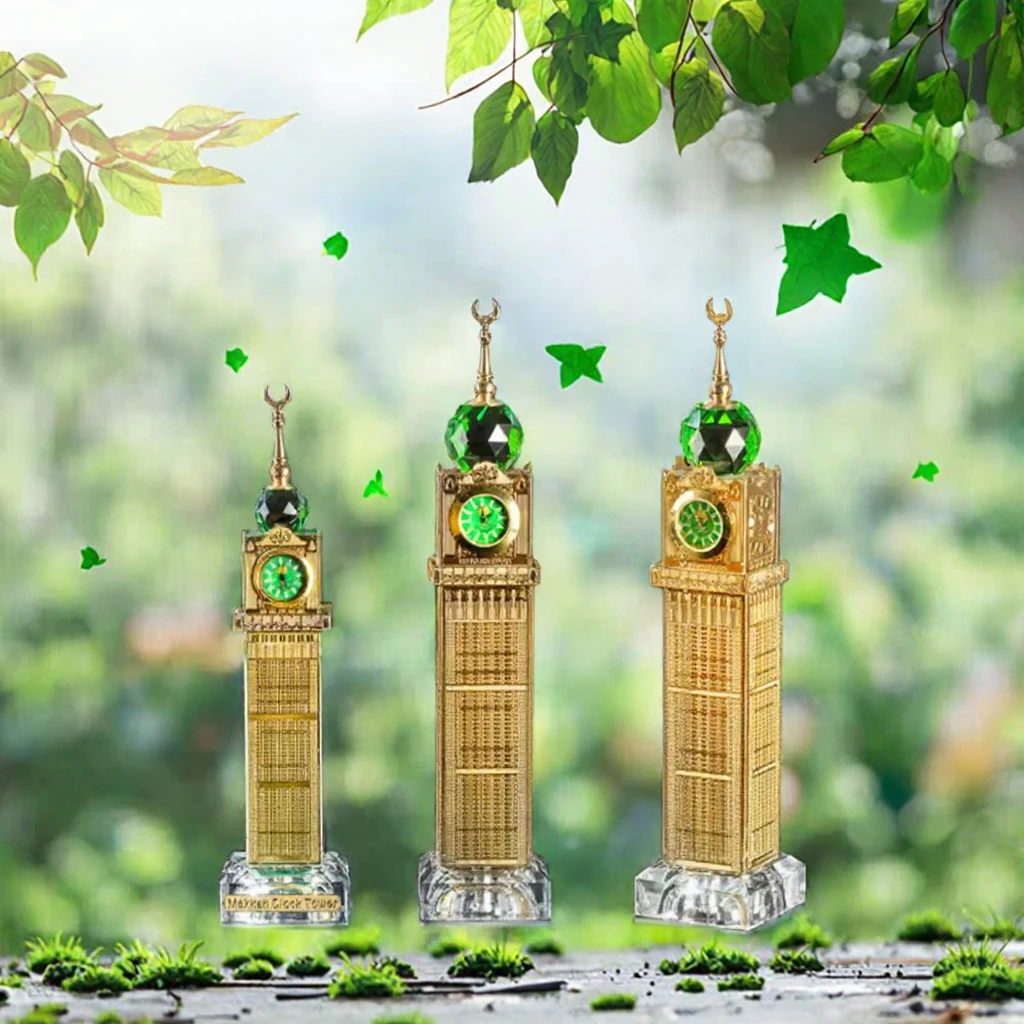 Είδος Υψηλής Ποιότητας Χονδρικής Διάσημη Ισλαμική Αρχιτεκτονική Κατασκευή Πύργος Κρύσταλλος Χειροτεχνία για Αναμνηστικά Δώρα WDY-0440