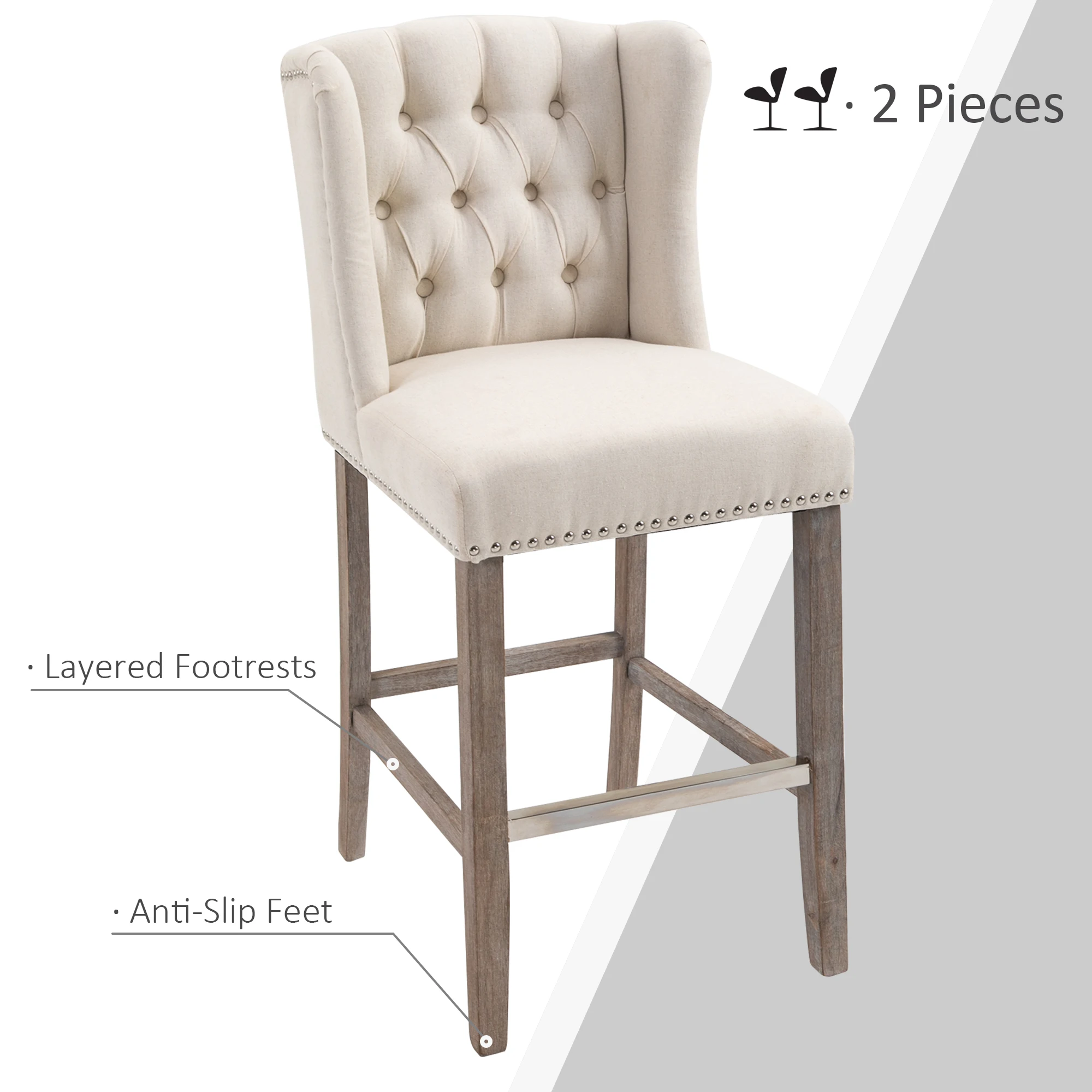 Kitchen high chair counter height rice white bar stool modern luxury