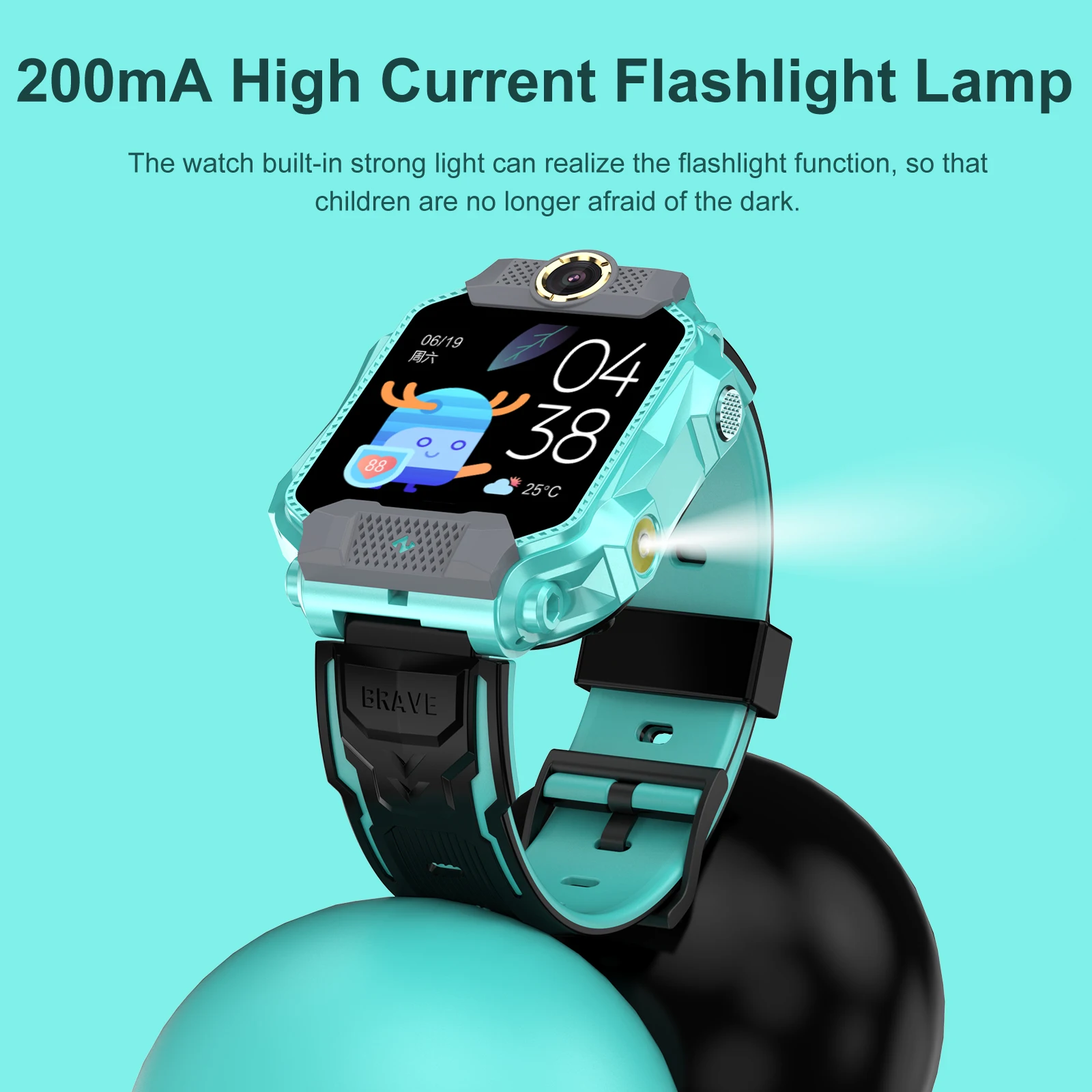 Q12pro Kids Smart Watch With Sim Card Ip67 Waterproof Sos Camera