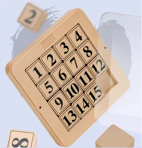 Good Sale Number Sliding Block Puzzle 9-square Puzzle Baby Educational Toy