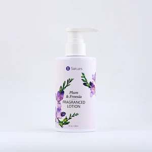 2026 Hot Sale 300g Premium Body Milk Lotion Plum & Freesia Fragrant Moisturiser for Skin with Long-lasting Aroma
