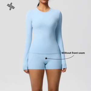 High Quality Nude for Women's Athletic Sportswear Sweat-Wicking Four-Way Stretch Spandex/Nylon for High Impact Yoga Bodysuits