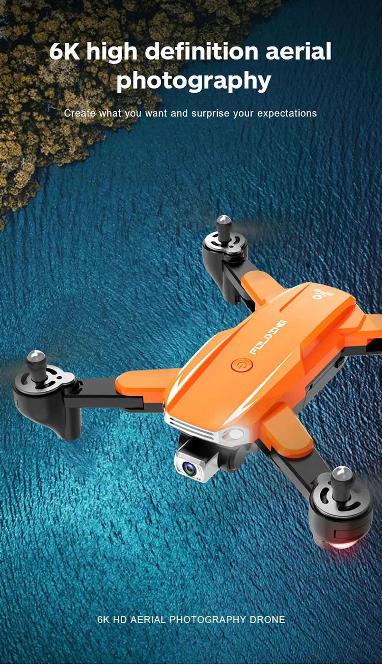 S6 4k Pro Rc Drone With Hd Camera 3 Axis Gimbal Aerial Photography 5g