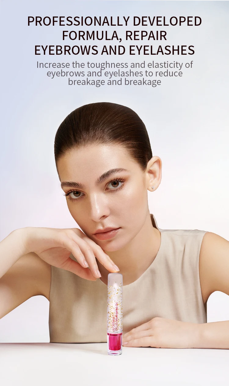 Lash Lift Solution Aftercare Eyelash Nourishing Oil 24k Gold Foil