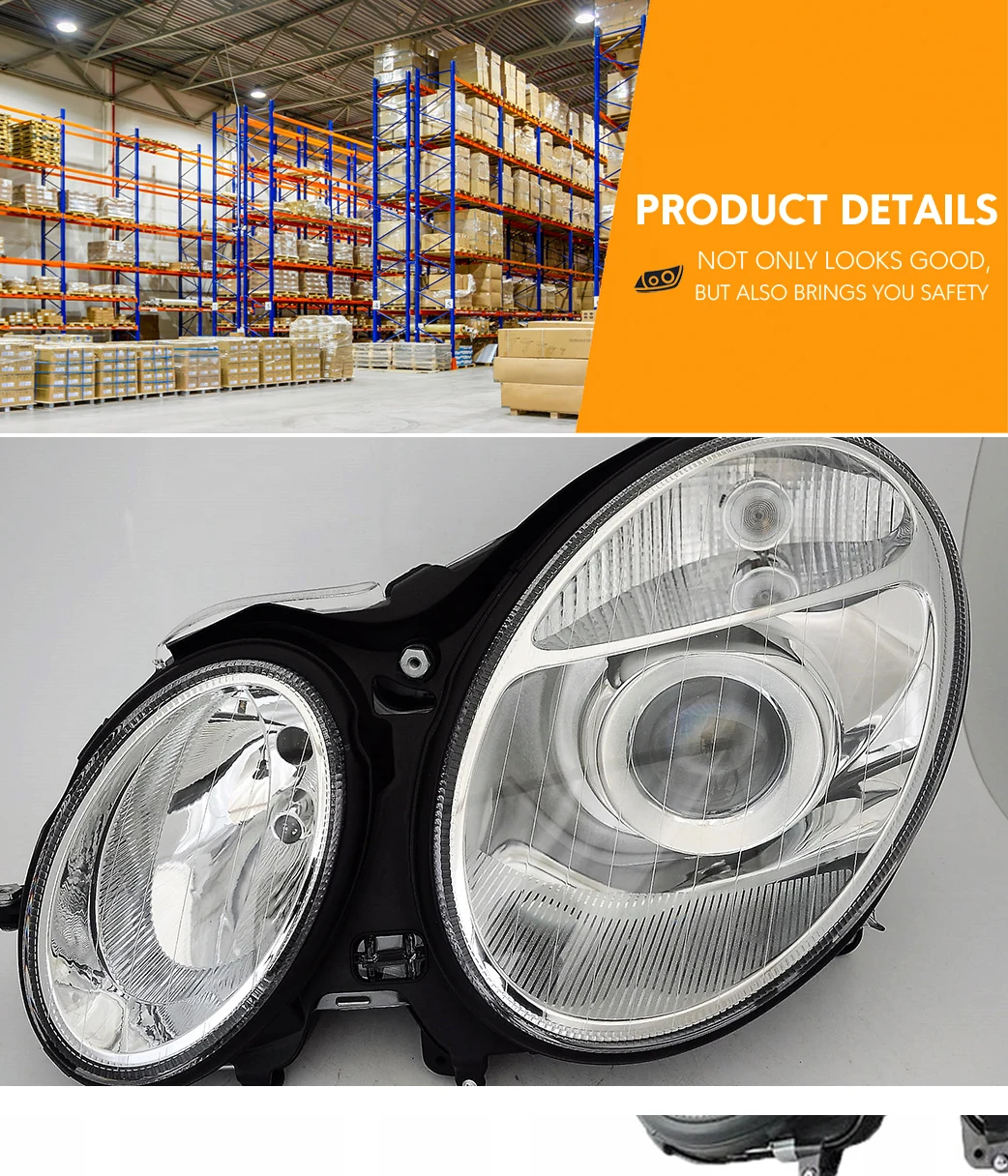 Auto Parts 2002-2006 W211 Headlight for Mecedes S211 E Class Headlamps ...