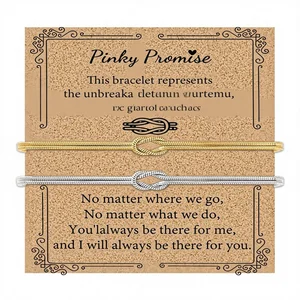 Matching Kevlar Bracelets Couples Love Knot Pinky Promise Soulmate Relationship Friendship Forever Infinity Jewelry Gifts China