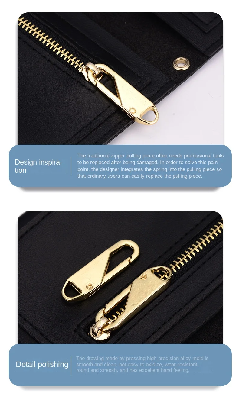 Zipper Slider Puller Detachable Instant Zipper Repain Kit Replacement For Broken Buckle Travel Bag Suitcase Zipper Head