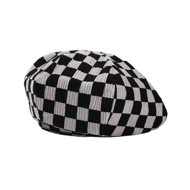 hot sale checkerboard beret lady's big| Alibaba.com