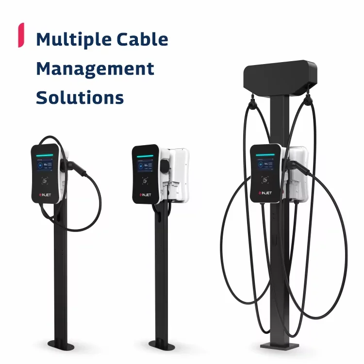 INJET 30 Years Manufacturer OCPP Mennekes EV Car Charger Wallbox 22kW Type 2 32A 3 Phase EV Charger Electric Charging Station