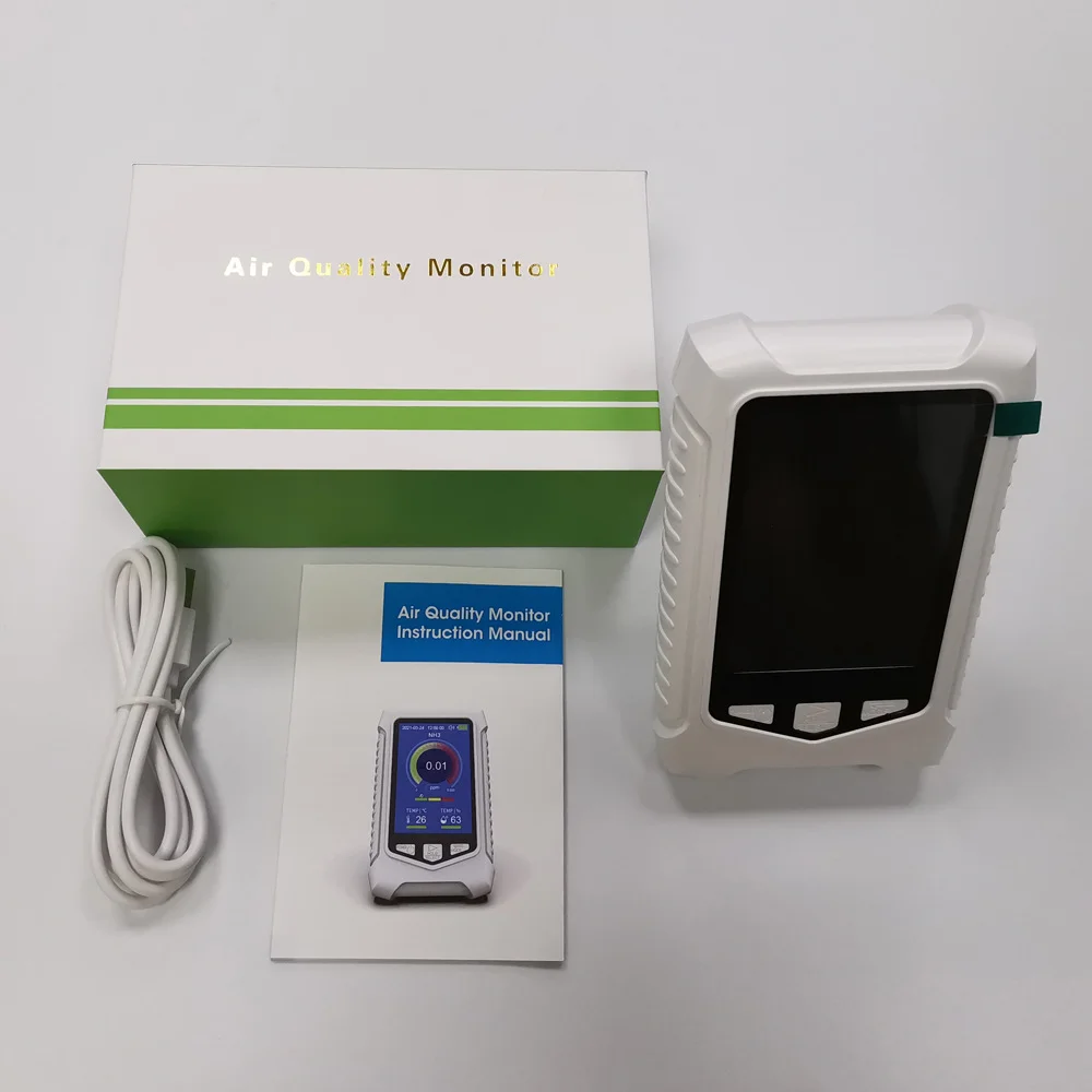 Портативный детектор газа NH3 с ЖК-дисплеем детекторы аммиака и тестер Измеритель Качества Воздуха монитор для датчика потока NH3