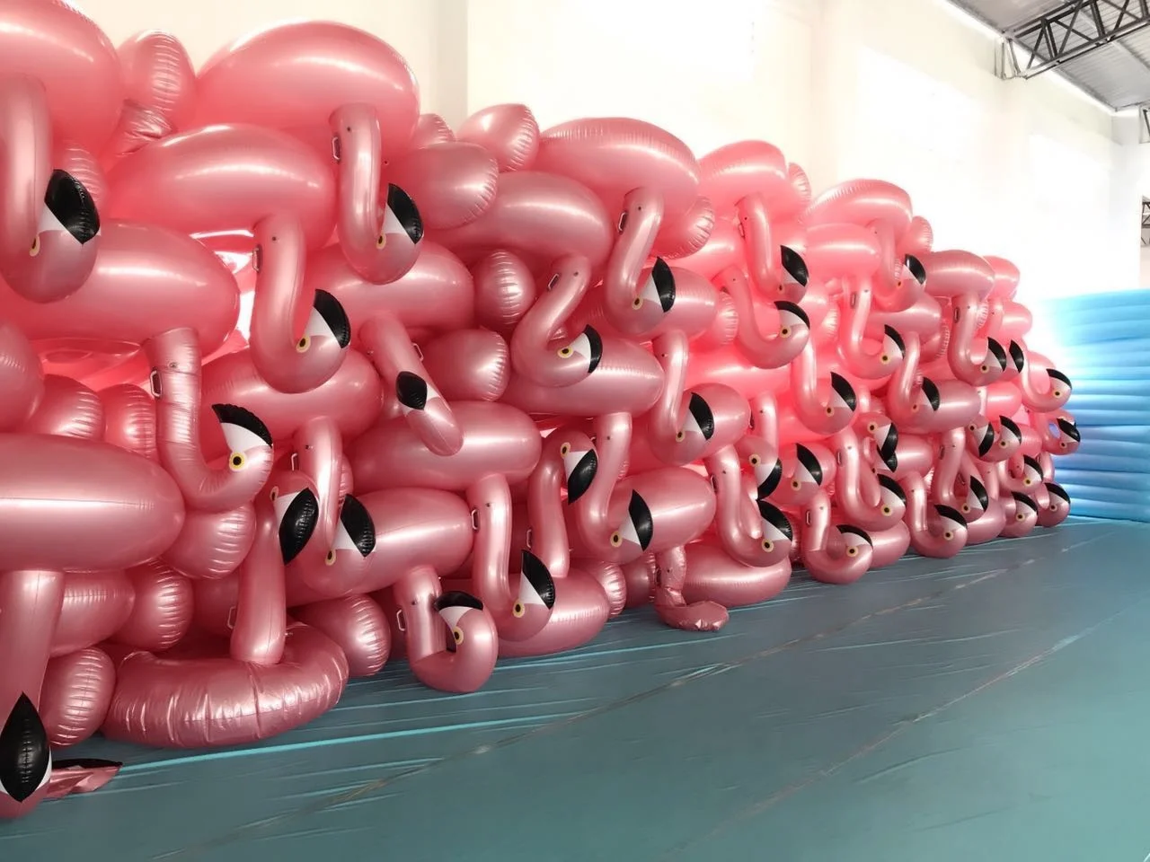LC OEM Inflatable Flamingo Pool Float Floatie Ride on Large Rideable Lounge Toys