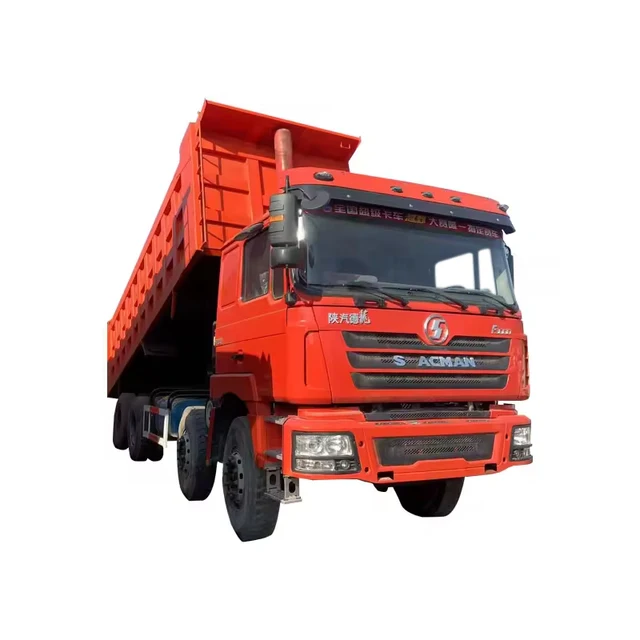 Originally from China Shacman Delong F3000 used 8X4 diesel heavy urban construction muck transport dump truck