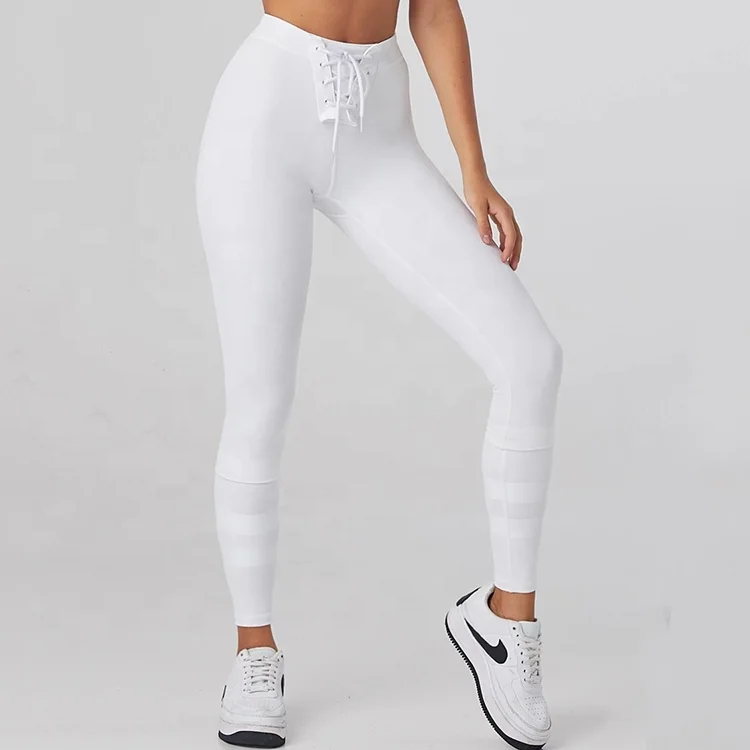 white gym pants