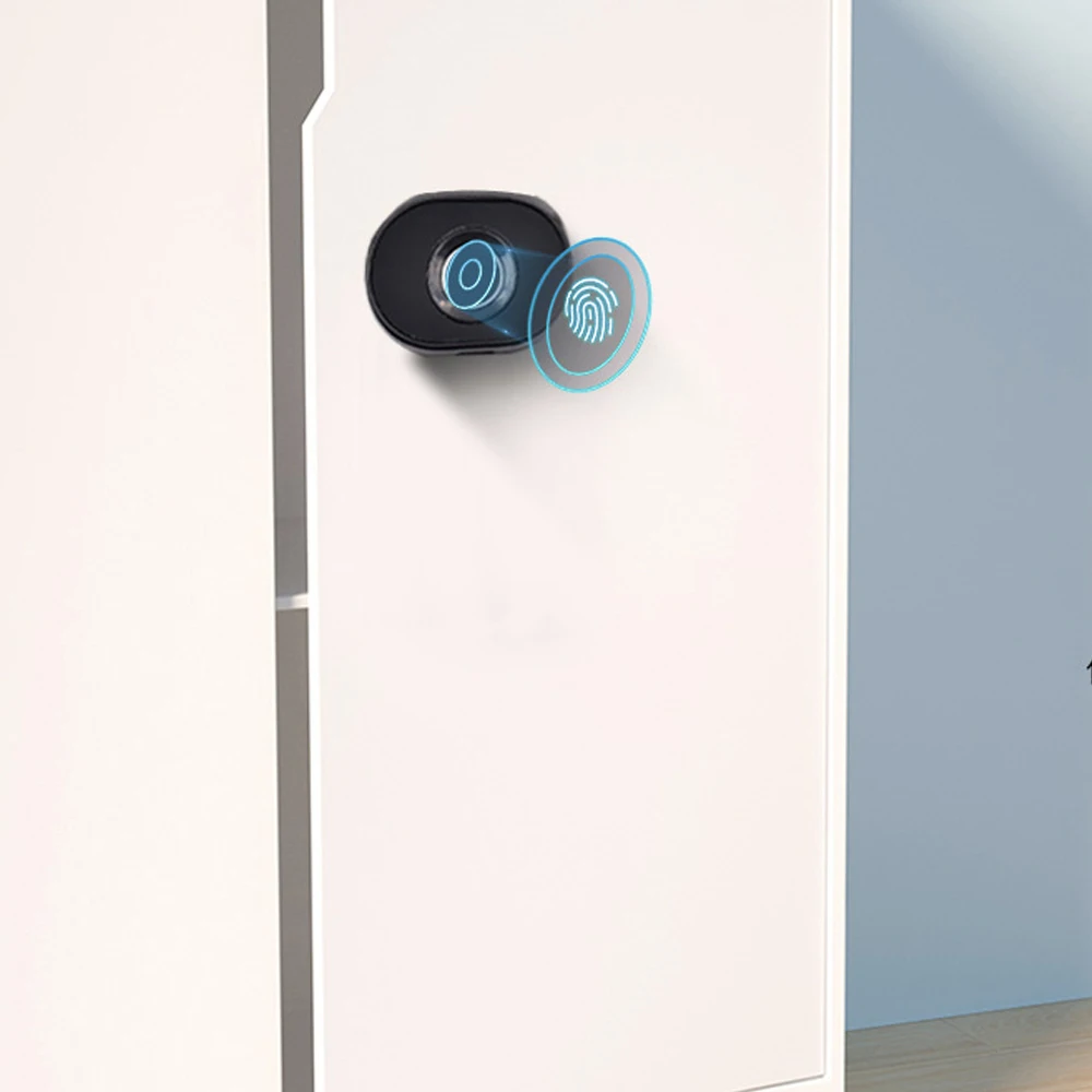 Elock ESF115 ABS Built in showcase Fingerprint Safety Zinc Alloy Hidden Locks Drawers Electronic Cabinet Locks