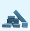 Caja de anillo único azul