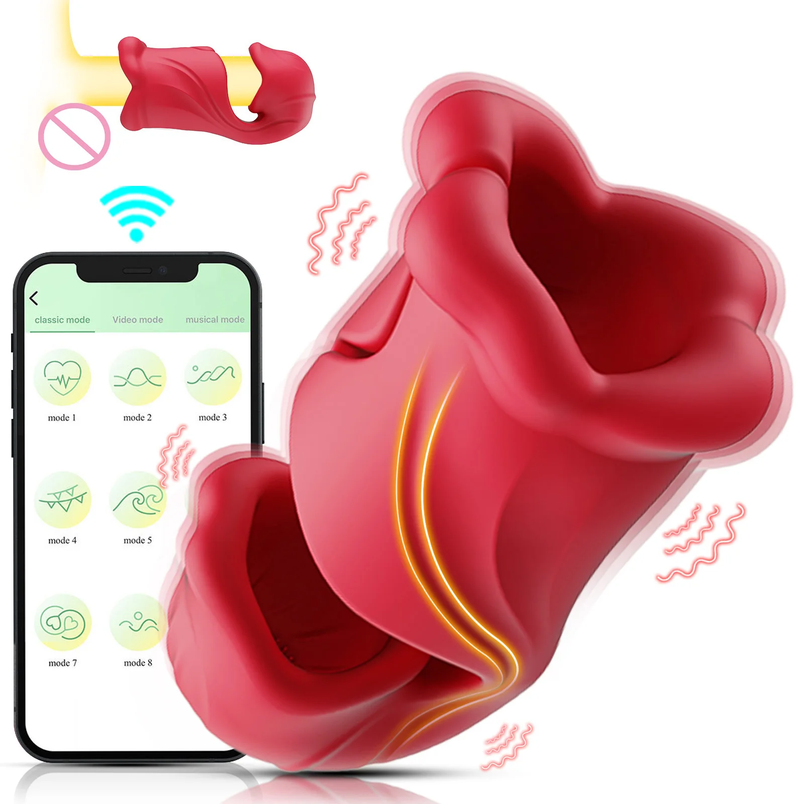 APP-gesteuerter Wasserdichter USB-Aufladbarer Penisverzögerungstrainer für  Männer, Masturbator, Eichelstimulator, Erwachsenen-Sexspielzeug