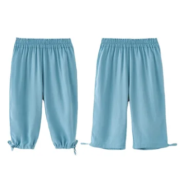 Thin summer pants boys and girls air conditioning pants baby loose bloomers pajama pants