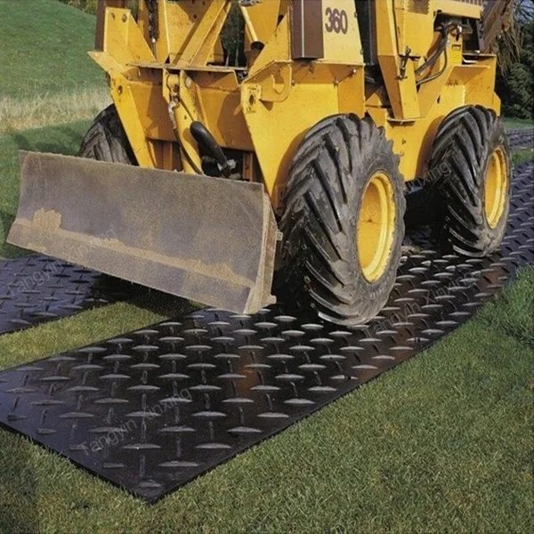 High Quality Ground Protection Mat Polyethylene Ground Sheet for Sale 4x8 Hdpe PE Engineering Durable 5 Million Xinxing 12.7 Mm