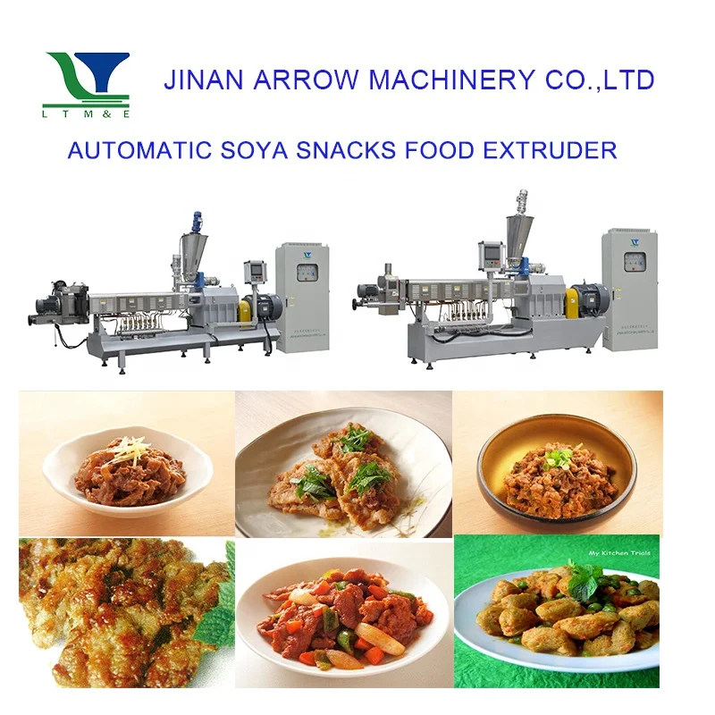 High Moisture Protein Food Extruder Machine Plant-Based Vegetarian Protein Maker for Bean Product Processing