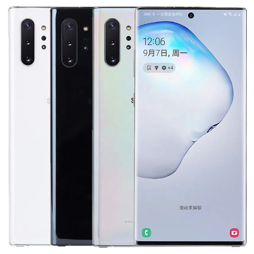 Bulk Original Used Refurbished Galaxy Note 10+ Second Hand Used Phone 128gb for Samsung Note 10 Plus for Sale