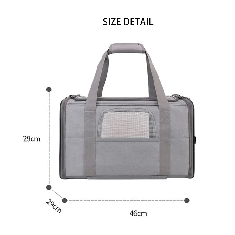 Custom Cat Wheels Dog Carrier Airline Approved cat bag pet carrier with Telescopic Handle for Flight Camping Outdoor details