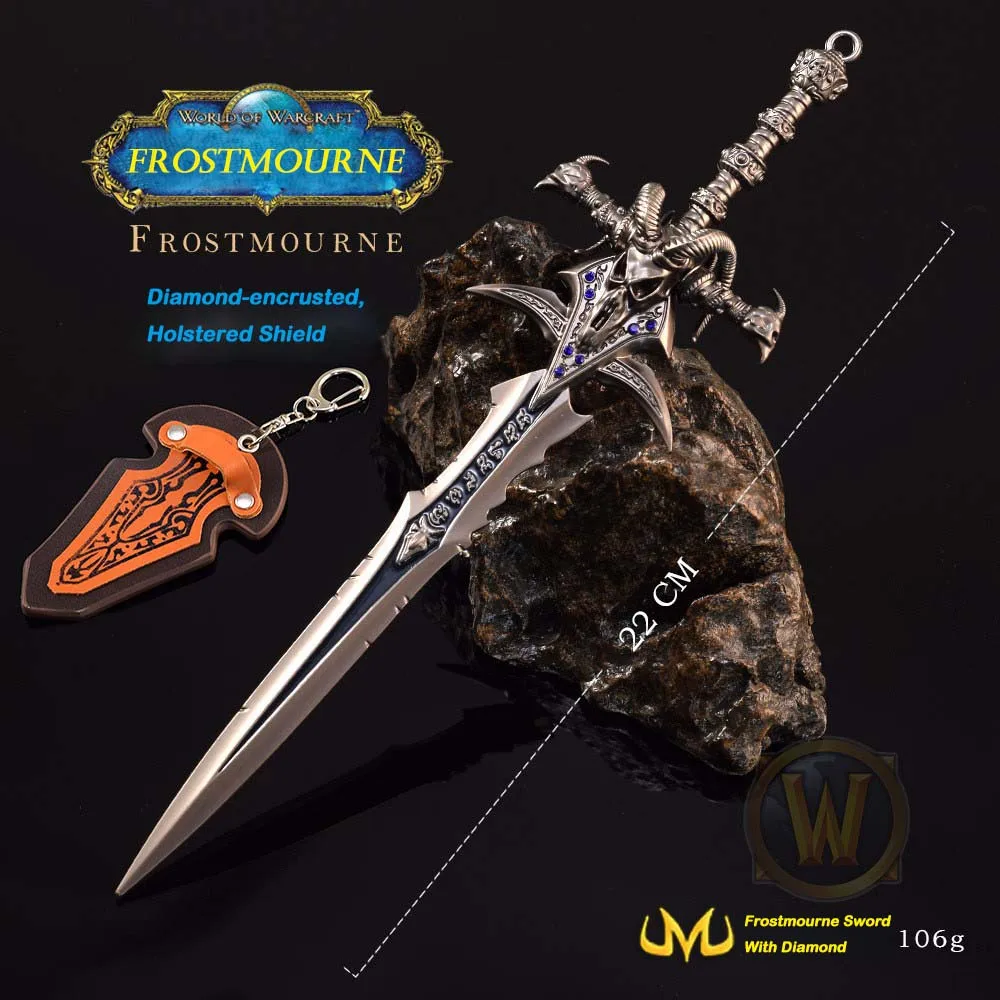Warcraft All-Metal Frostmourne Sword Keychain Children's Toy - Main Image