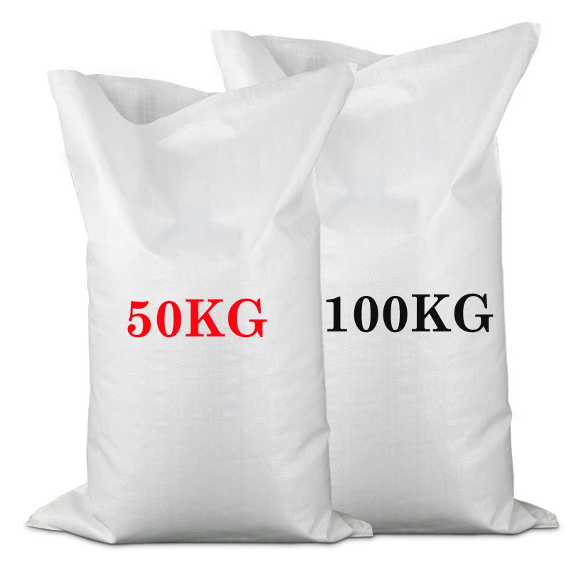 15kg 25kg 50kg 100kg White Color Polypropylene Pp Woven Sack Bags For ...