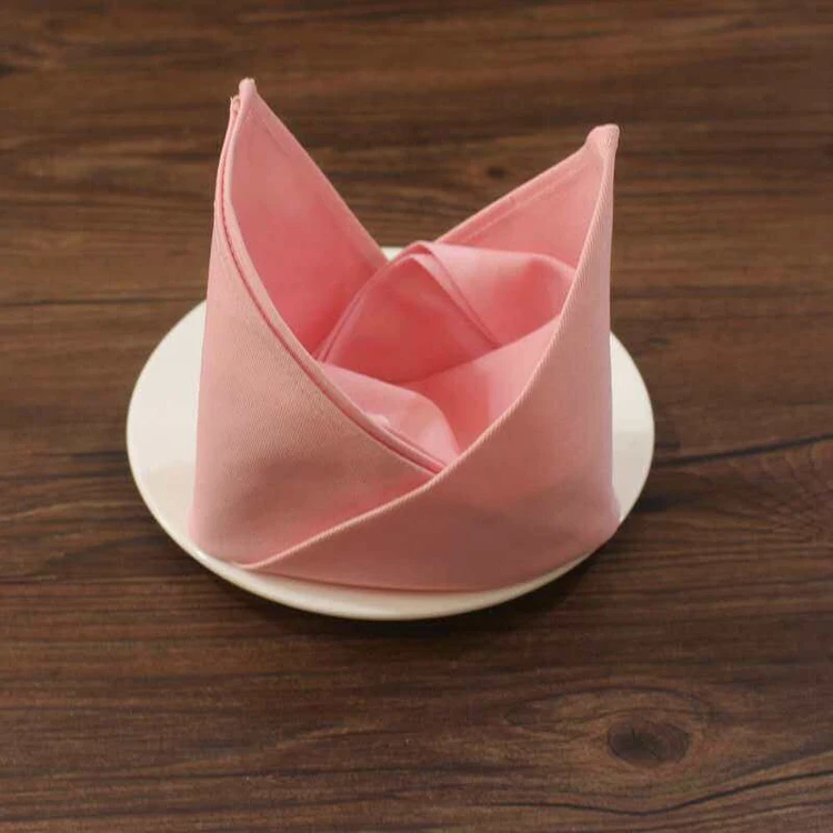 High Quality Color Satin Band Soft Printed Jacquard Fabric Thanksgiving Dinner Napkins Cloth Table