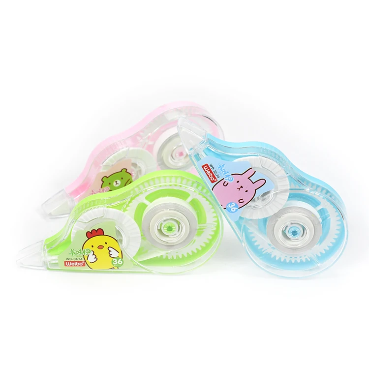 Cartoon Creative White Correction Tape Student's Daily Weibo Stationery Factory Wholesale Creative Correction Tape