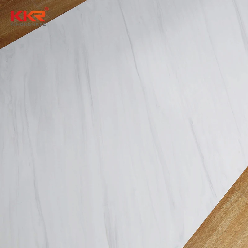 KKR Fine Surface Artificial Stone Acrylic Solid Surfaces Stone Slabs Marble Stone Looking Wall Panel Big Sheets