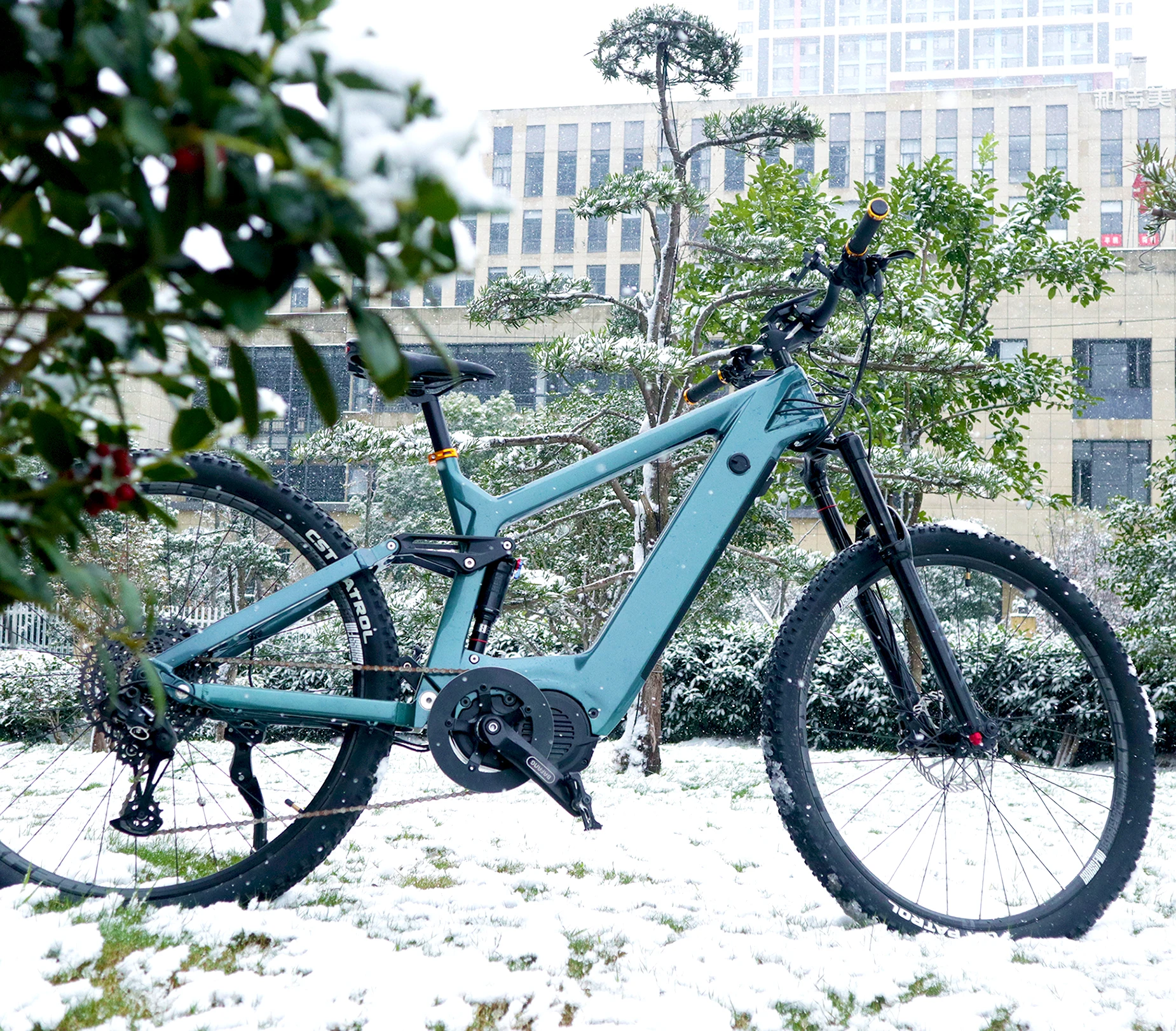 ULTRA Carbon Fiber Electric Mountain Bike 48V 500W