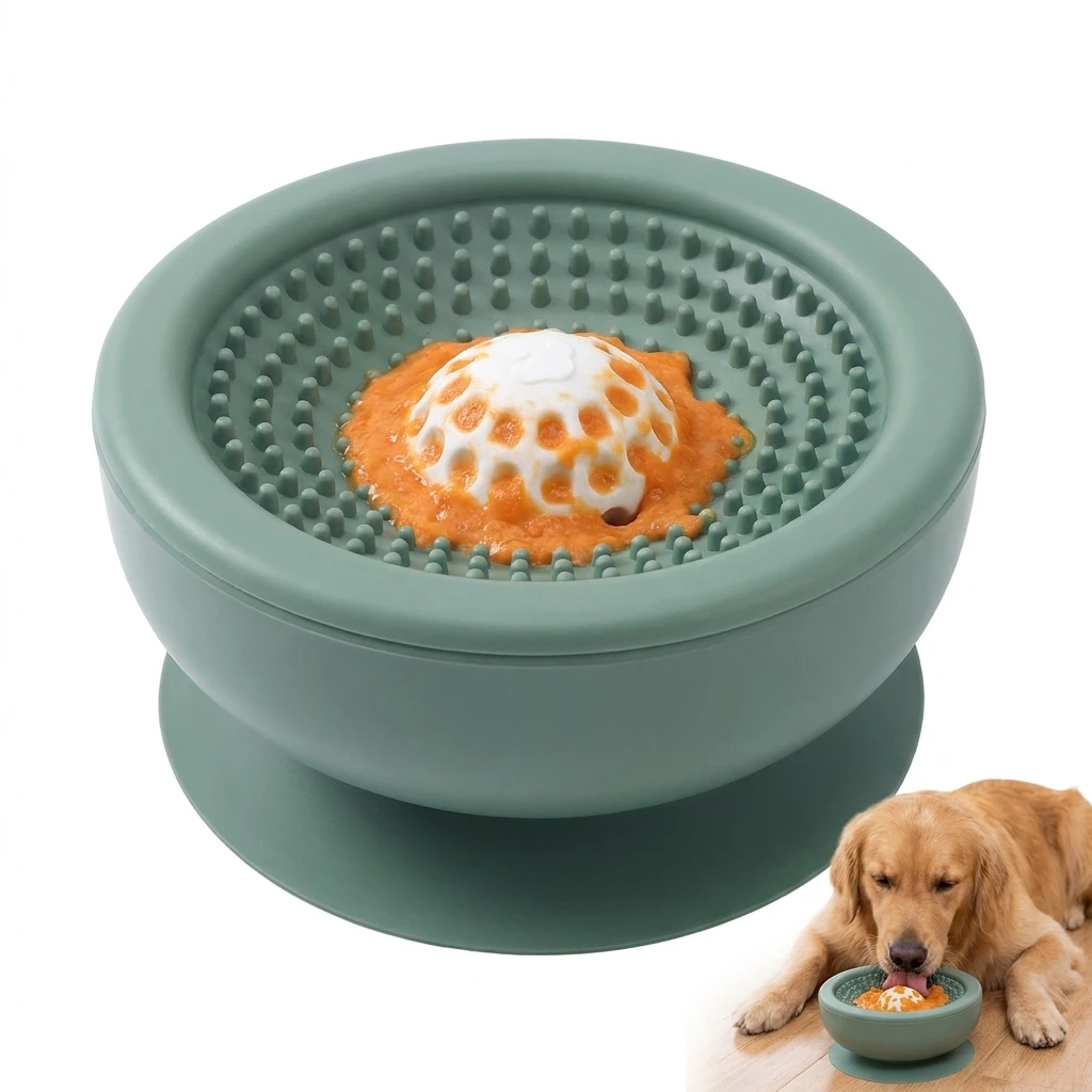 Silicone Pet Licking Toy Interactive Slow Food Toy Relieve Boredom Anxiety Chew Toy for Dogs Pet Products