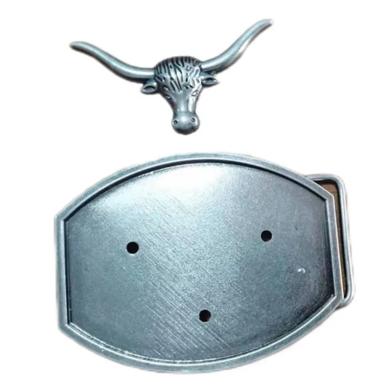 Leather Belt Buckle Tooled Leather Covered Belt Buckle Handmade Perfect