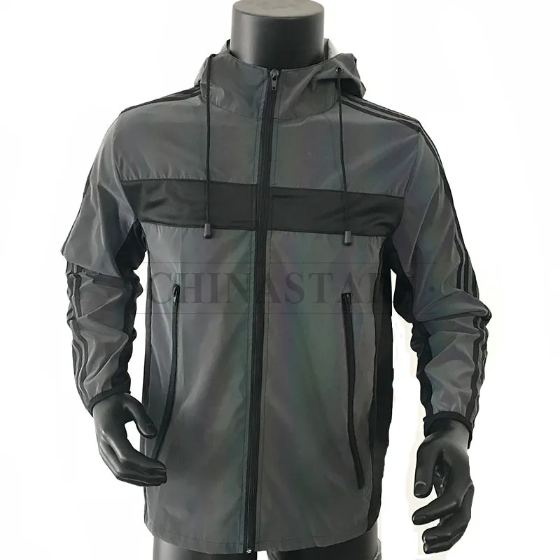 Iridescent Rainbow Reflective Fabric for Safety Clothing